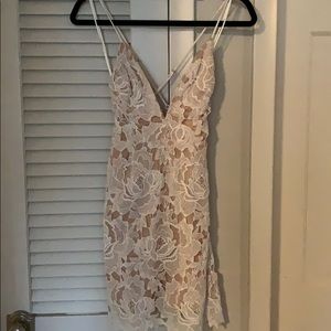 🎉 Sale | Floral Lace White Dress